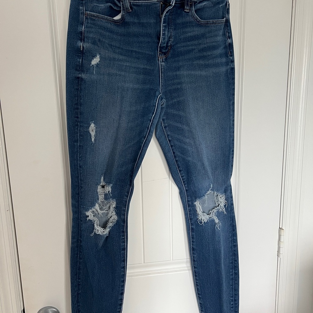 Distressed Blue Women's Jeans
